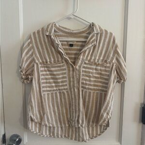 Striped Button Down Shirt